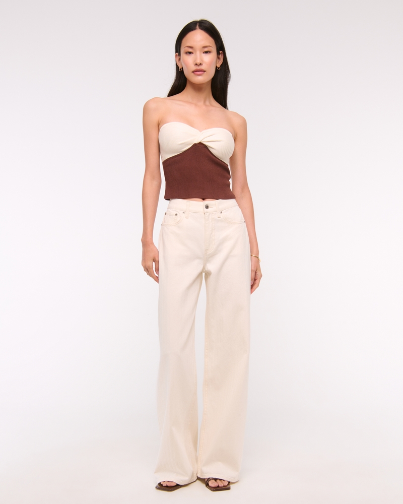 Twist Sweater Tube Top
