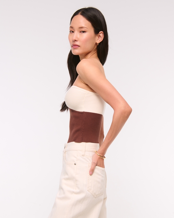 Twist Sweater Tube Top