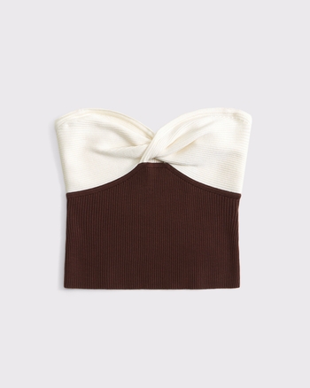 Twist Sweater Tube Top