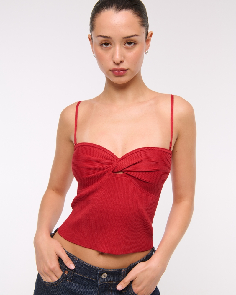 Twist Sweater Tube Top