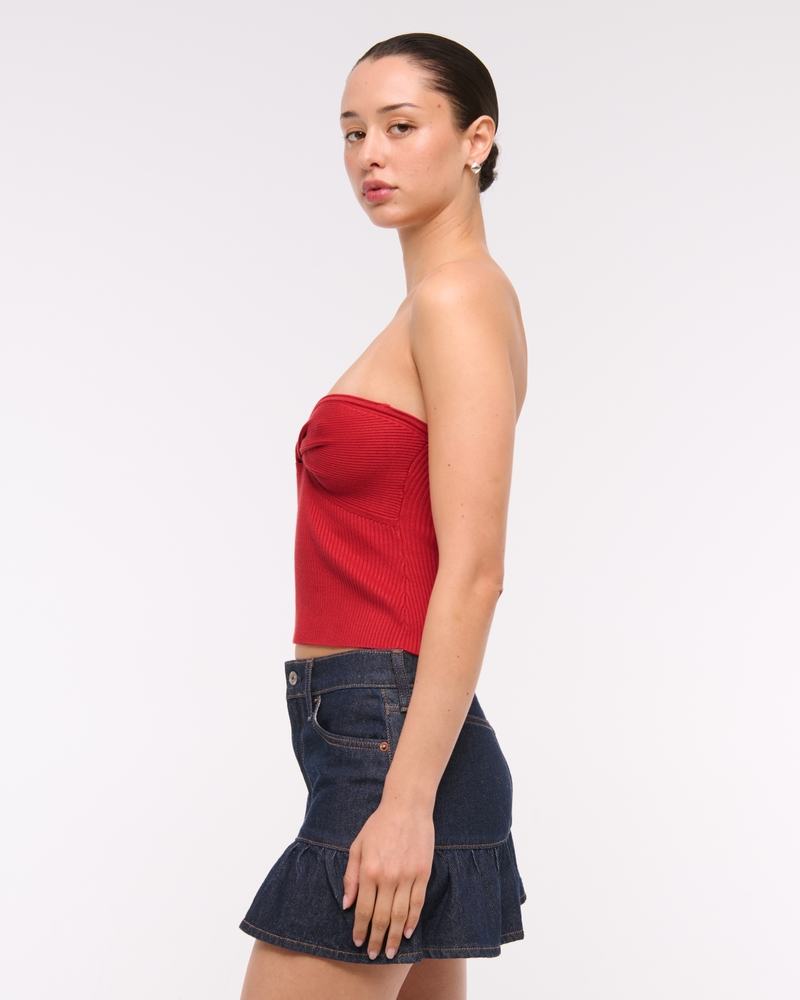 Twist Sweater Tube Top
