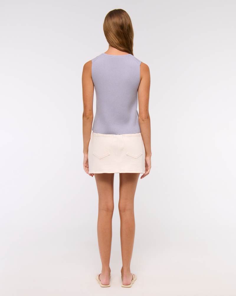 Tie-Front V-Neck Sweater Vest