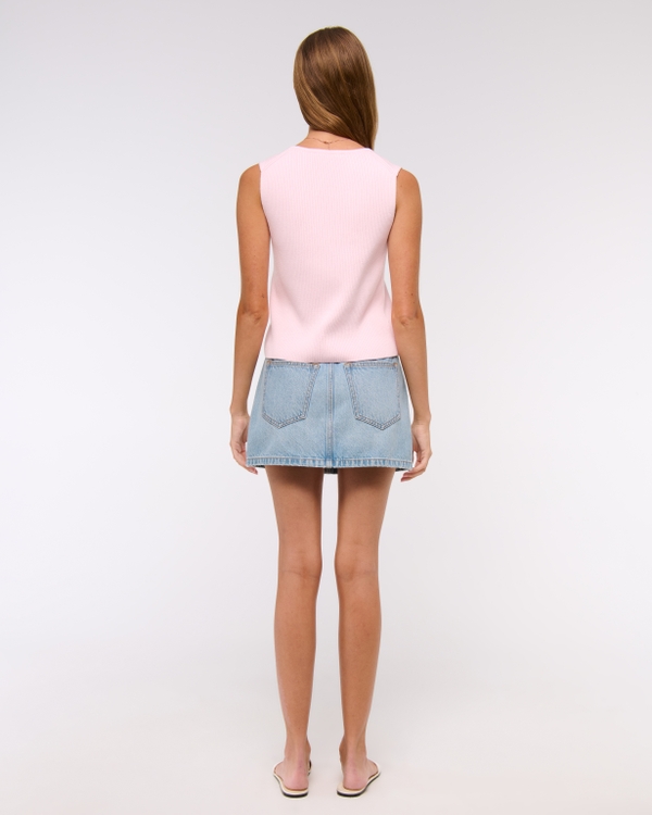 Tie-Front V-Neck Sweater Vest