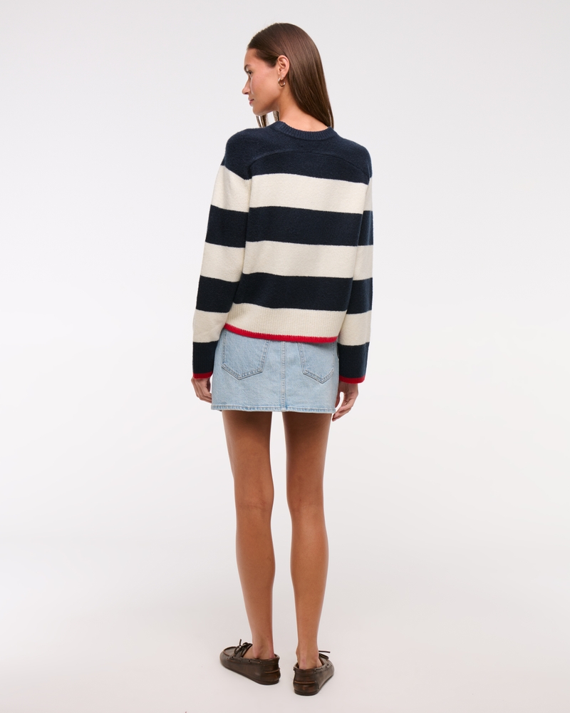 The A&F Madeline Striped Crew Sweater