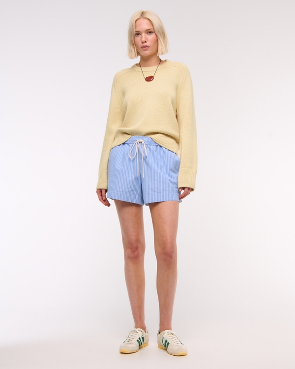 The A&F Madeline Crew Sweater, Straw view 2