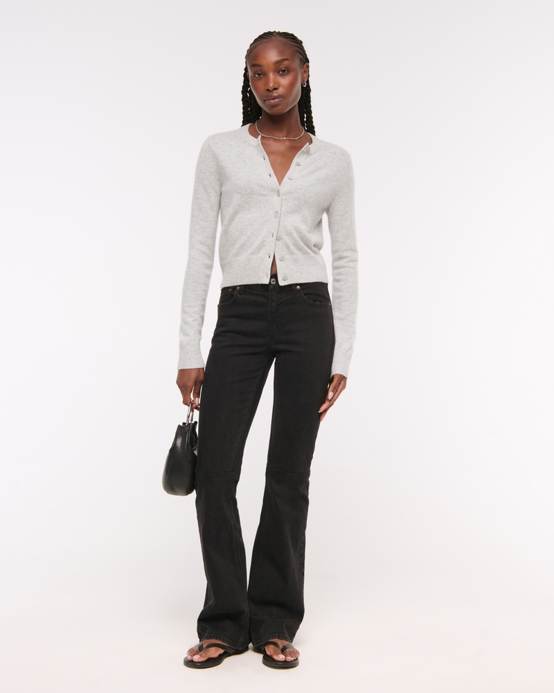 Cashmere Crew Cardigan