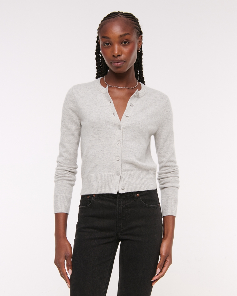 Cashmere Crew Cardigan