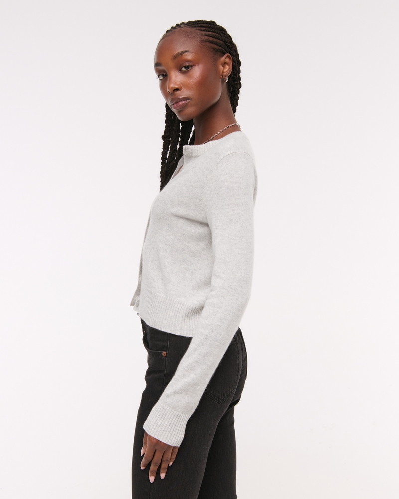 Cashmere Crew Cardigan