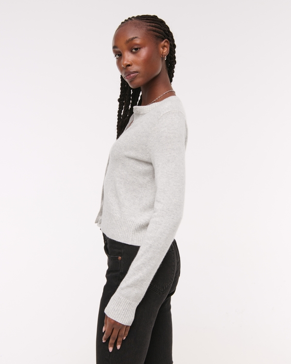 Cashmere Crew Cardigan