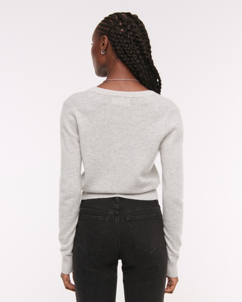 Cashmere Crew Cardigan