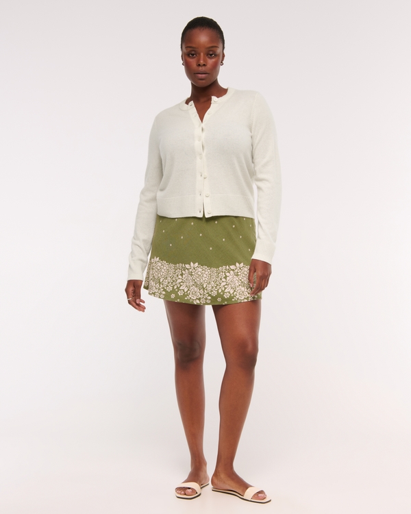 Cashmere Crew Cardigan