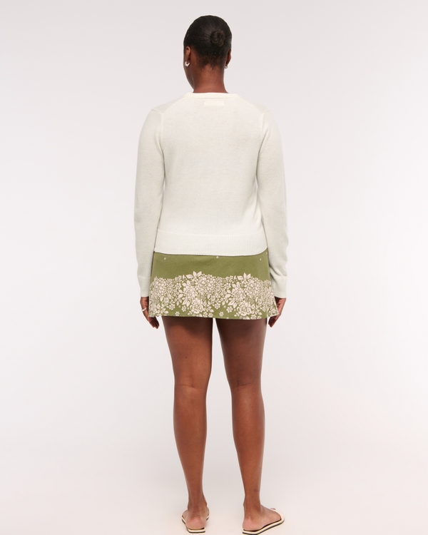 Cashmere Crew Cardigan