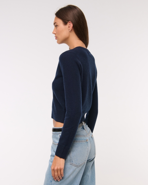 Cashmere Crew Cardigan