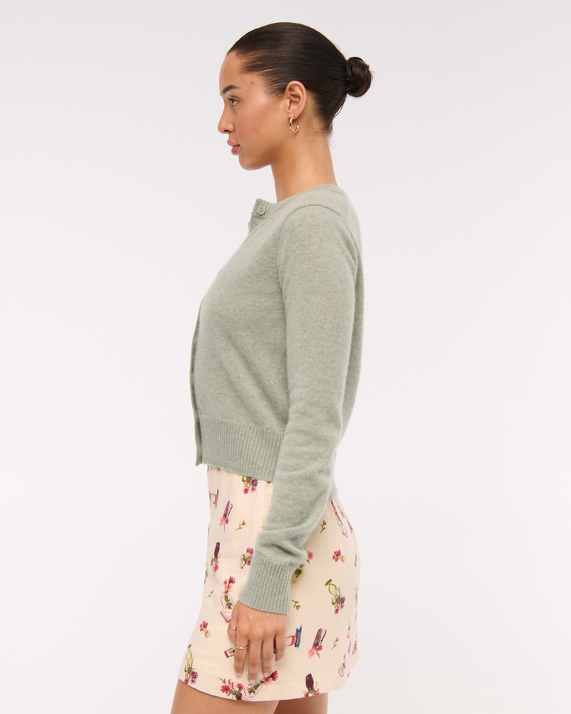 Cashmere Crew Cardigan
