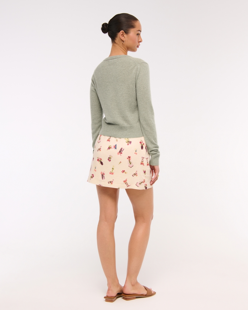 Cashmere Crew Cardigan