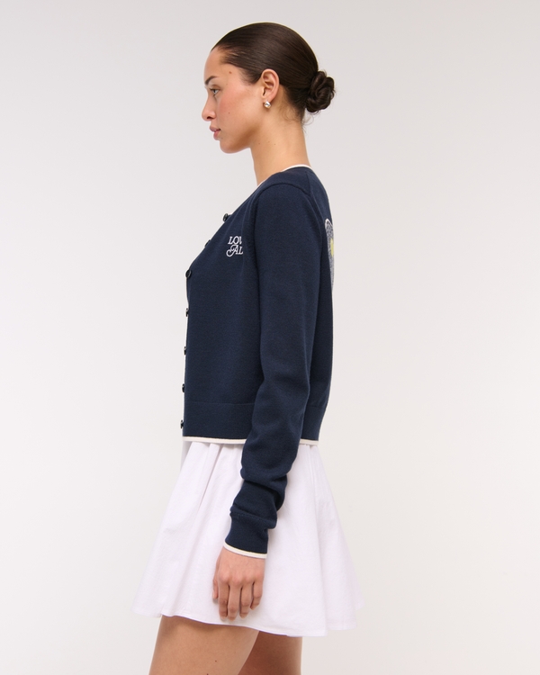 Love All Shrunken Crew Cardigan