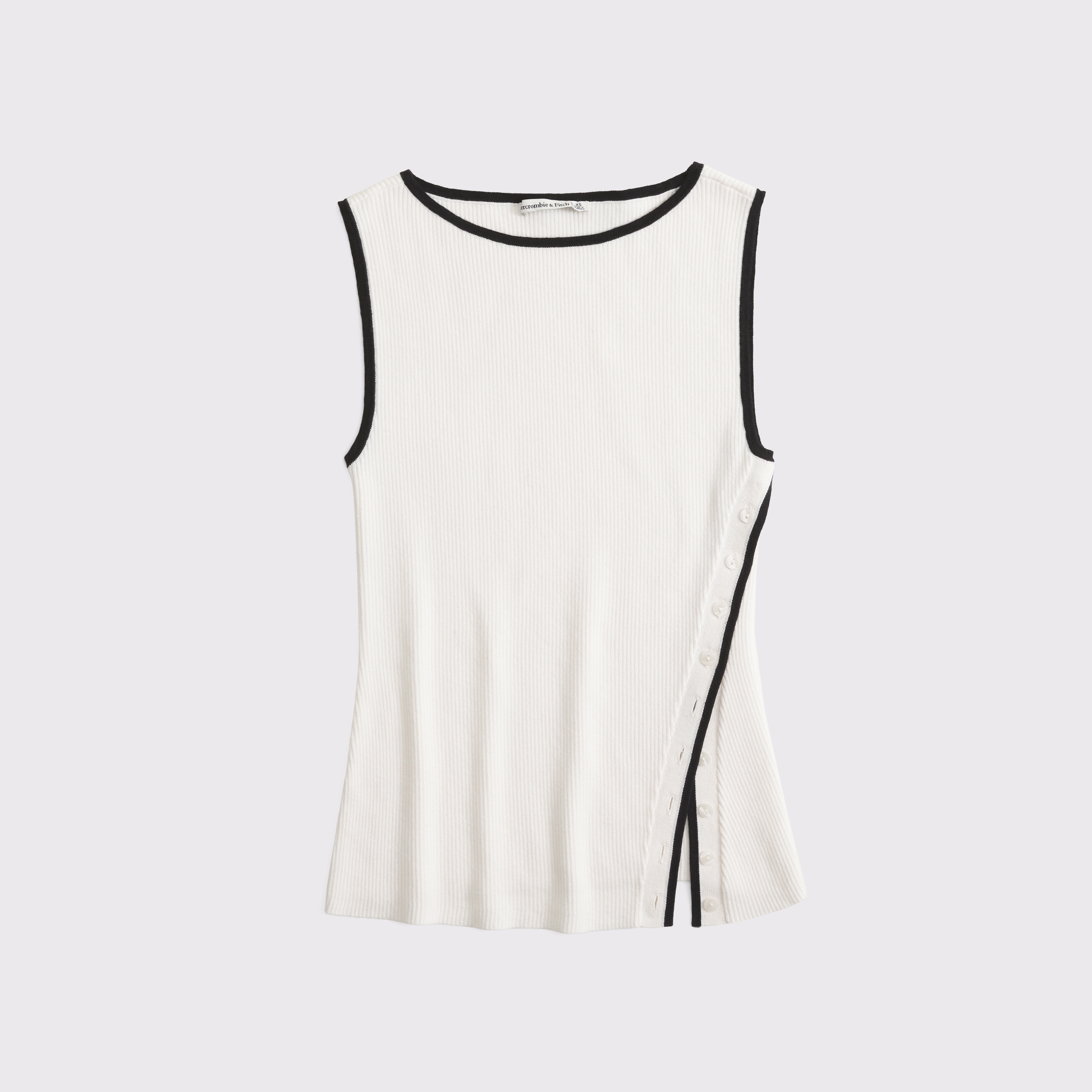 Women's Asymmetrical Button Sweater Tank | Women's Tops