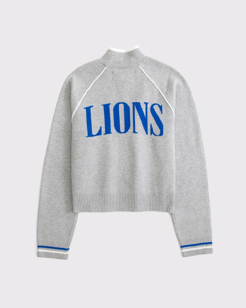 Women's Detroit Lions Mockneck Zipper Cardigan Women's Tops