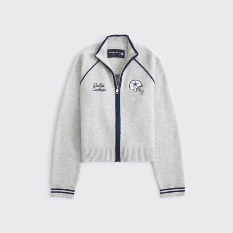 Женские кардиганы Abercrombie & Fitch Dallas Cowboys Mockneck Zipper Cardigan