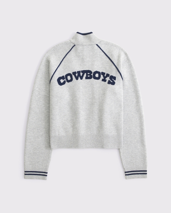 Women's Dallas Cowboys Mockneck Zipper Cardigan | Women's Tops