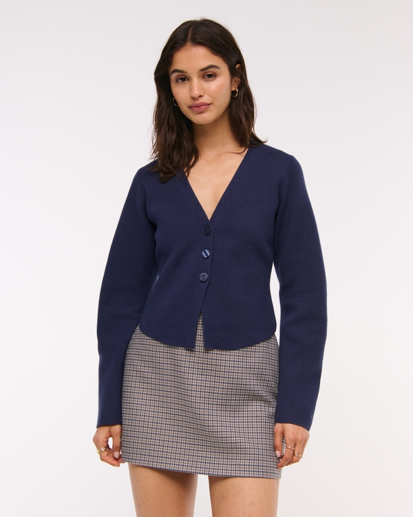 LuxeLoft Rounded Sleeve Cardigan