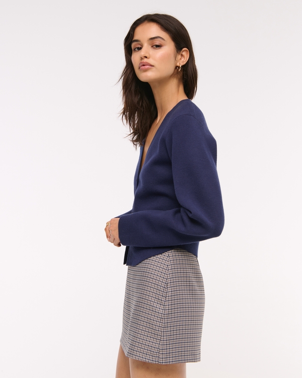 LuxeLoft Rounded Sleeve Cardigan
