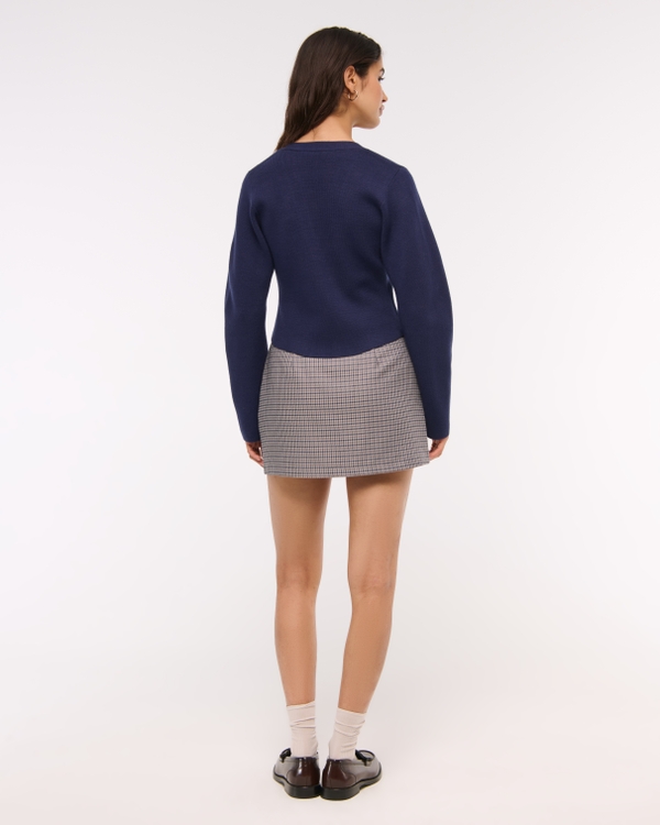 LuxeLoft Rounded Sleeve Cardigan