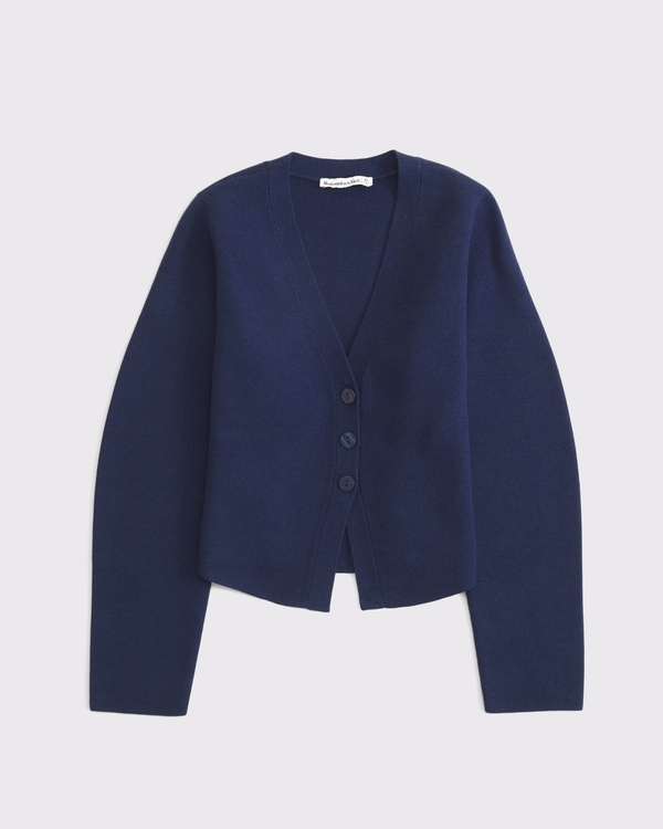 LuxeLoft Rounded Sleeve Cardigan