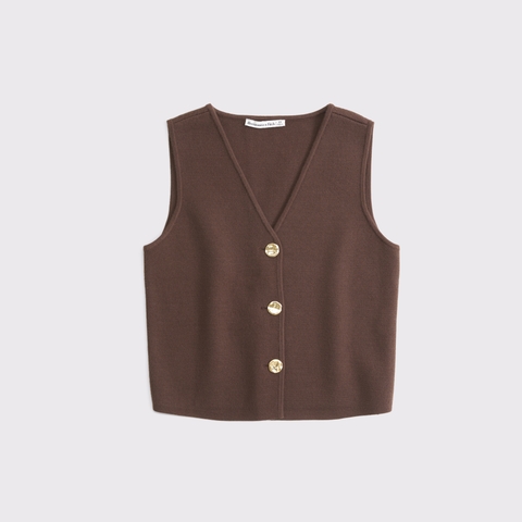 Женские жилеты Abercrombie & Fitch LuxeLoft V-Neck Vest
