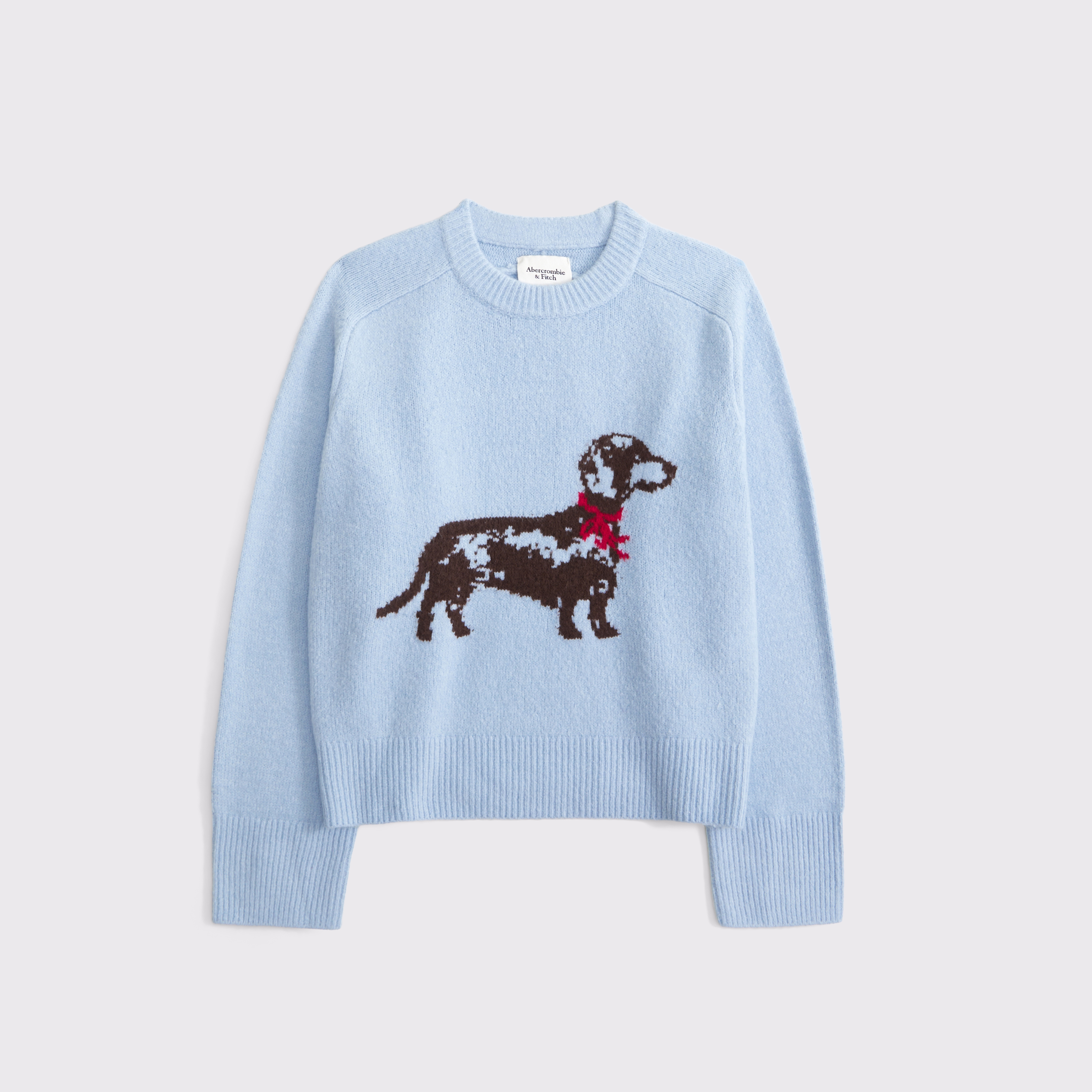 Abercrombie & Fitch The A&f Madeline Dog Crew Sweater In Blue