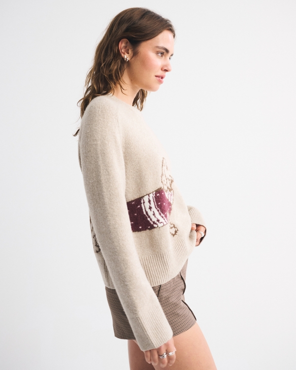 The A&F Madeline Dog Crew Sweater