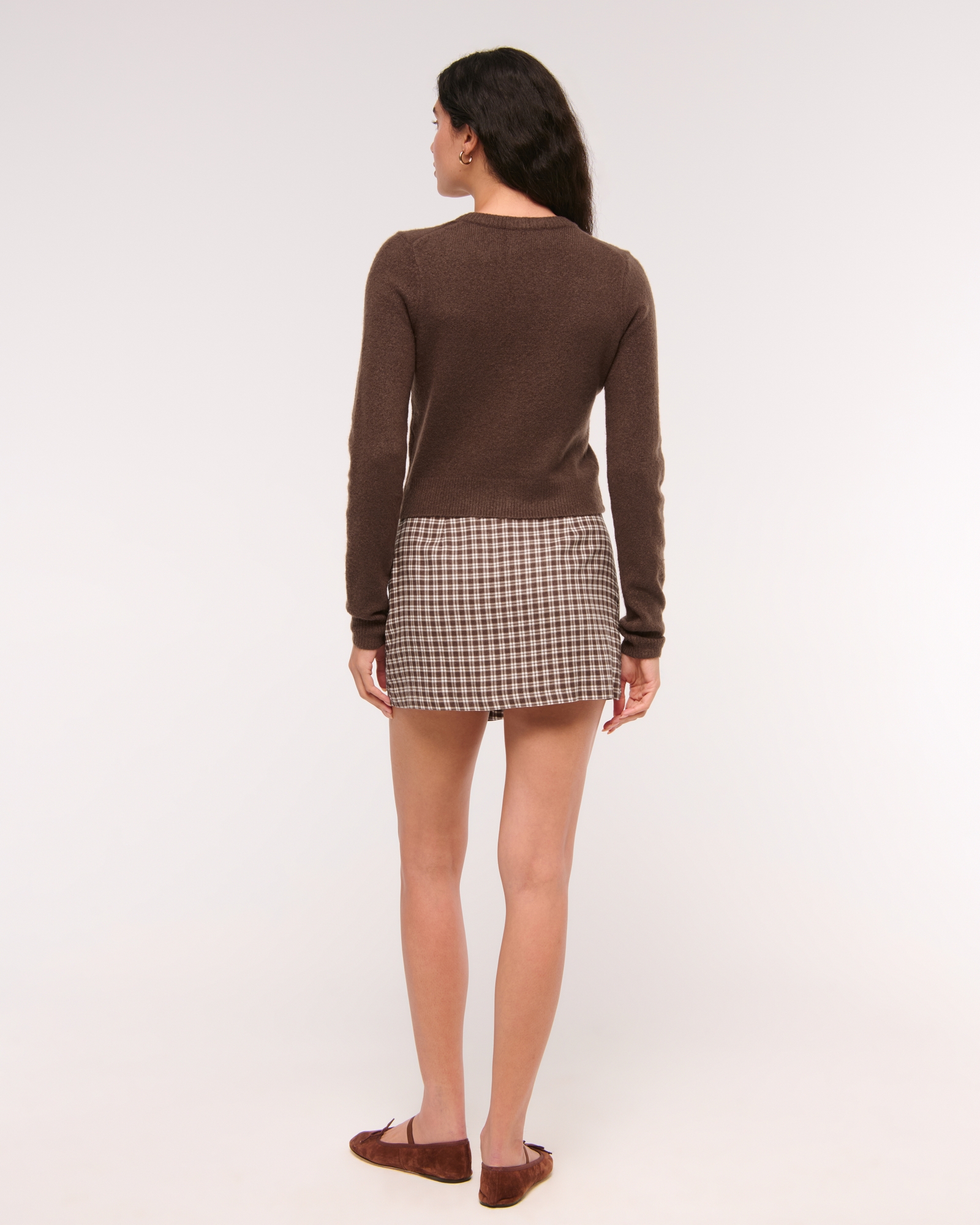 LuxeLoft Shrunken Crew Cardigan