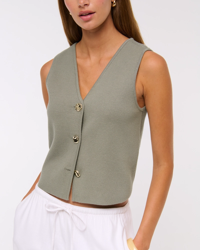 LuxeLoft V-Neck Vest