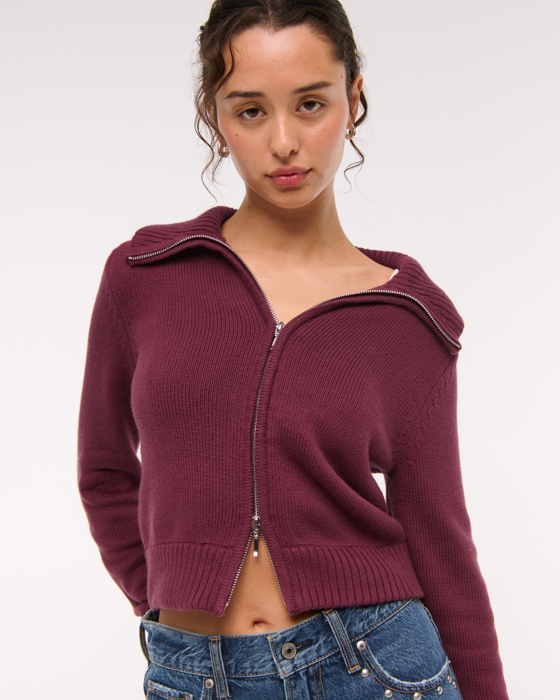 Double Zipper Cardigan