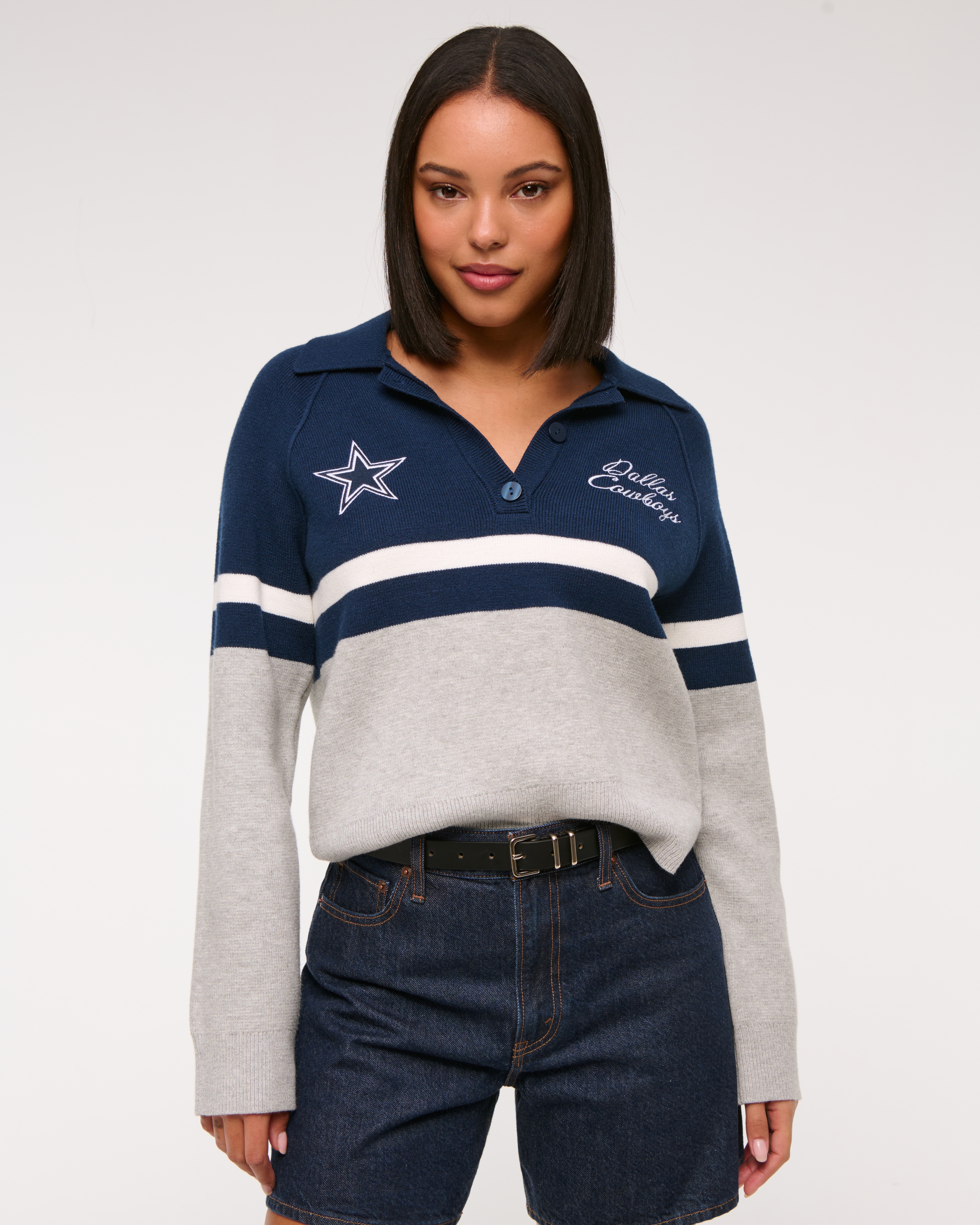 Women's Dallas Cowboys LuxeLoft Sweater Polo | Women's Tops