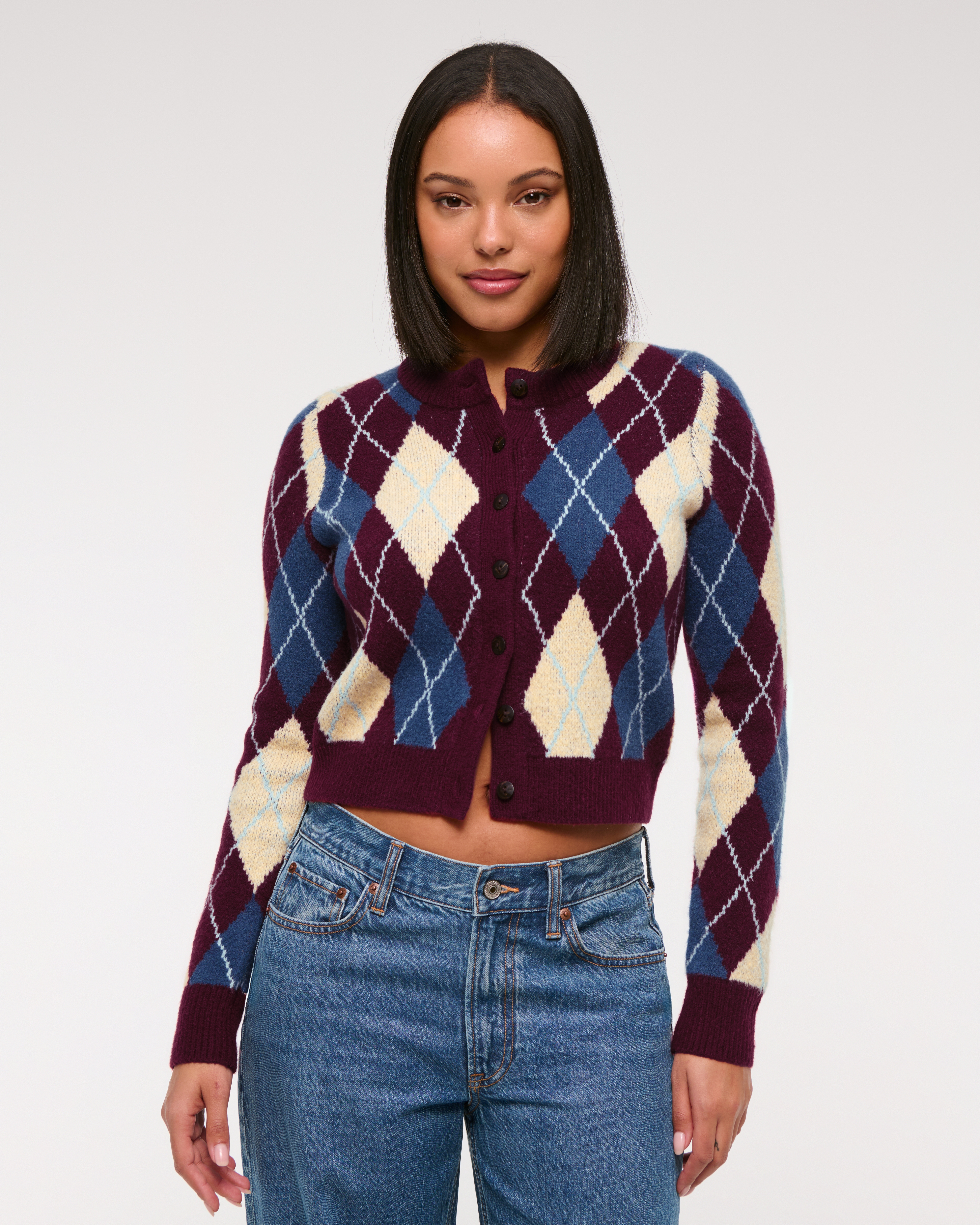 Women's Shrunken Crew Cardigan | Women's Clearance