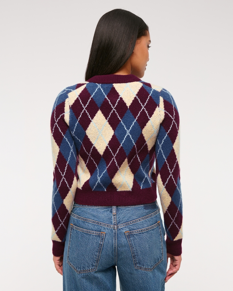 Shrunken Crew Cardigan