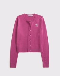 LuxeLoft Shrunken Crew Cardigan