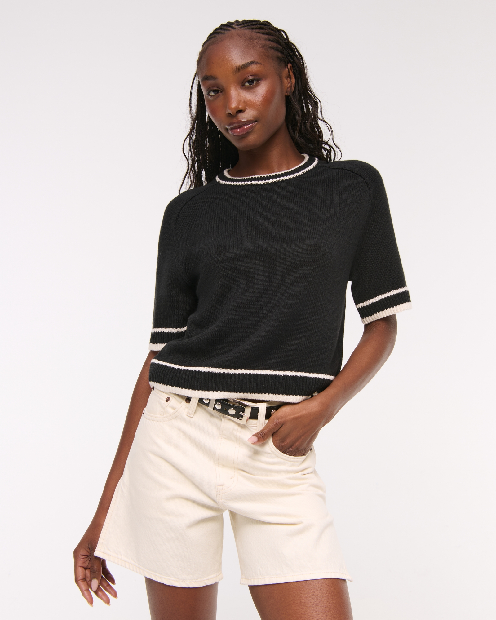 The A&F Madeline Crew Sweater Tee