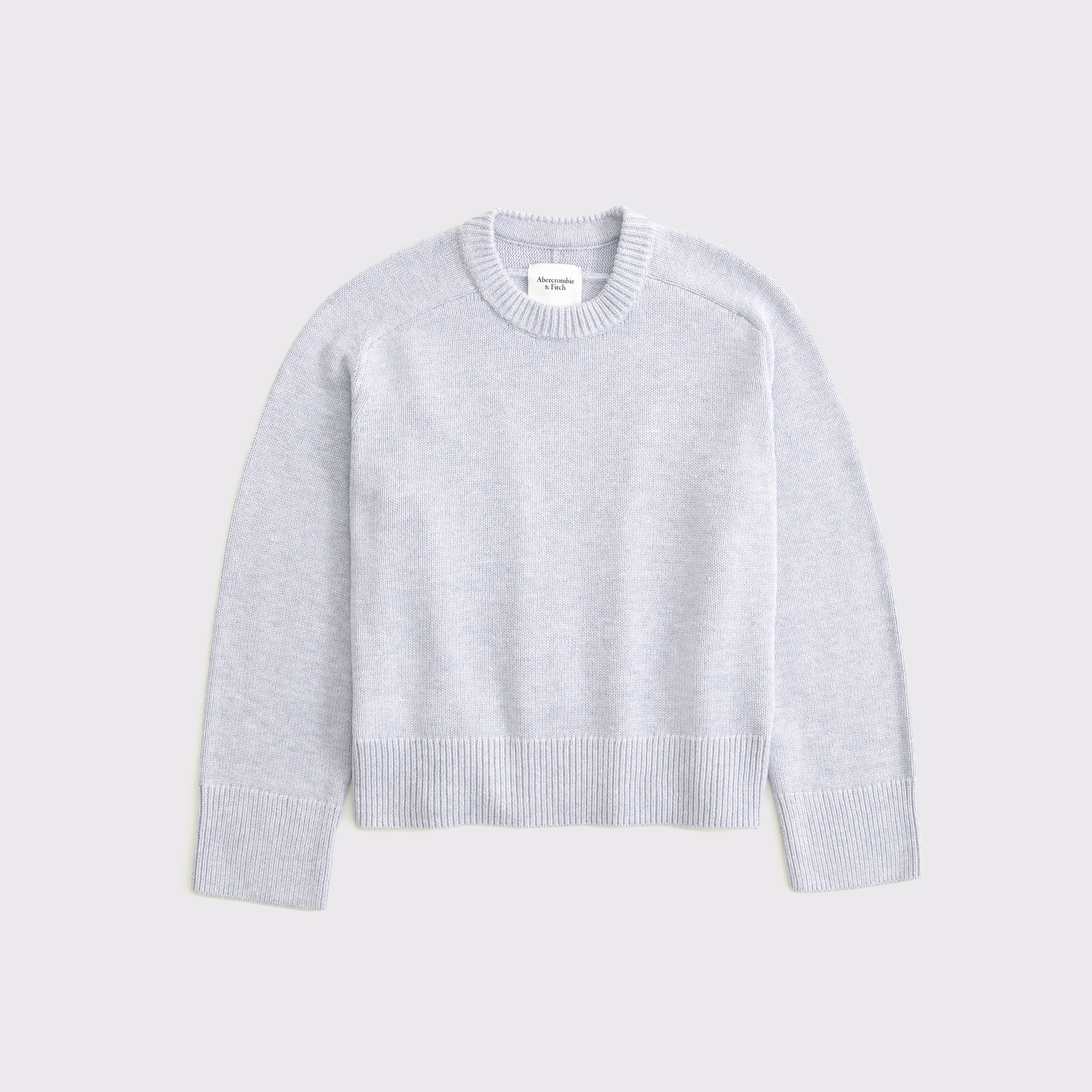 Abercrombie & Fitch The A&f Madeline Crew Sweater In Gray