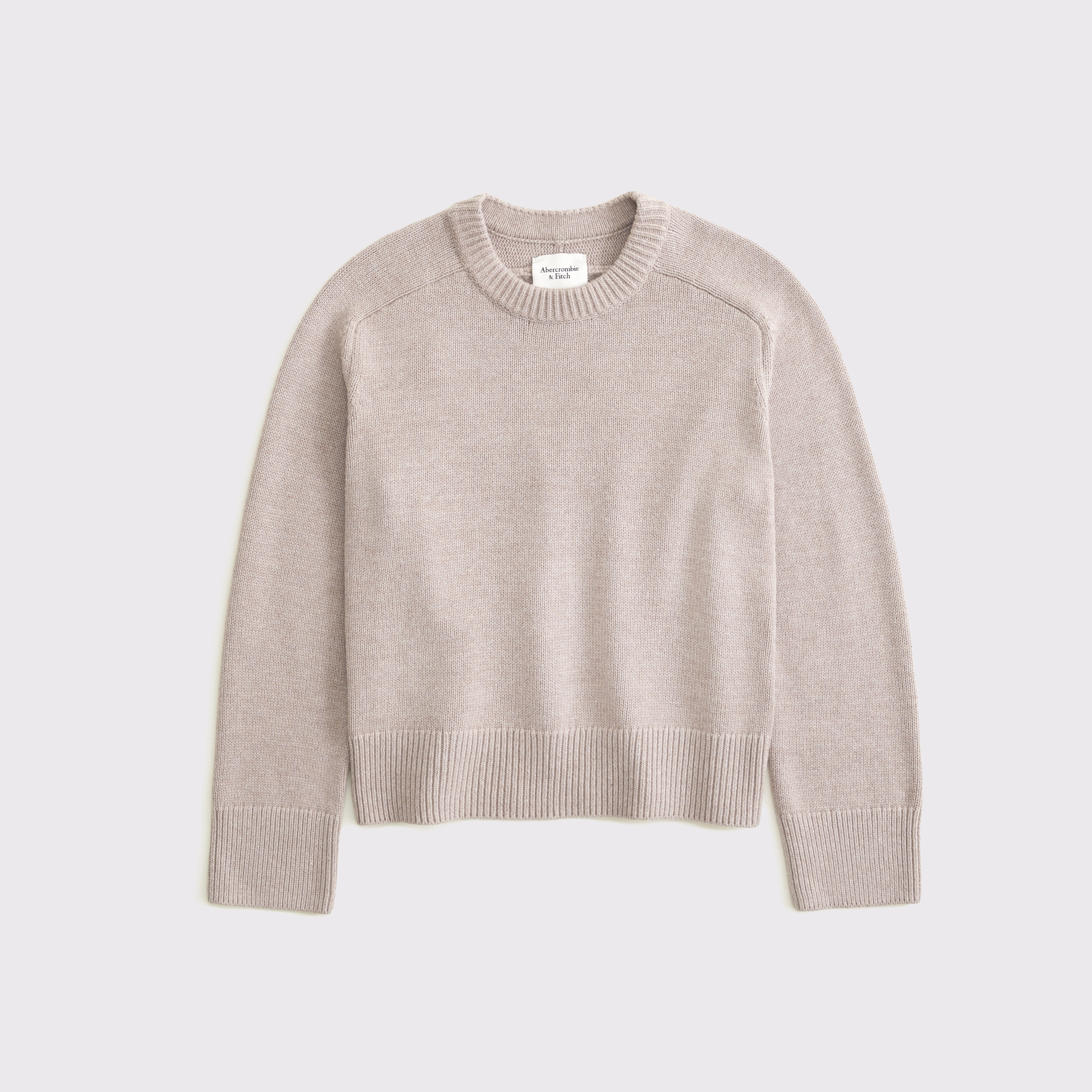 Abercrombie & Fitch The A&f Madeline Crew Sweater In Sand