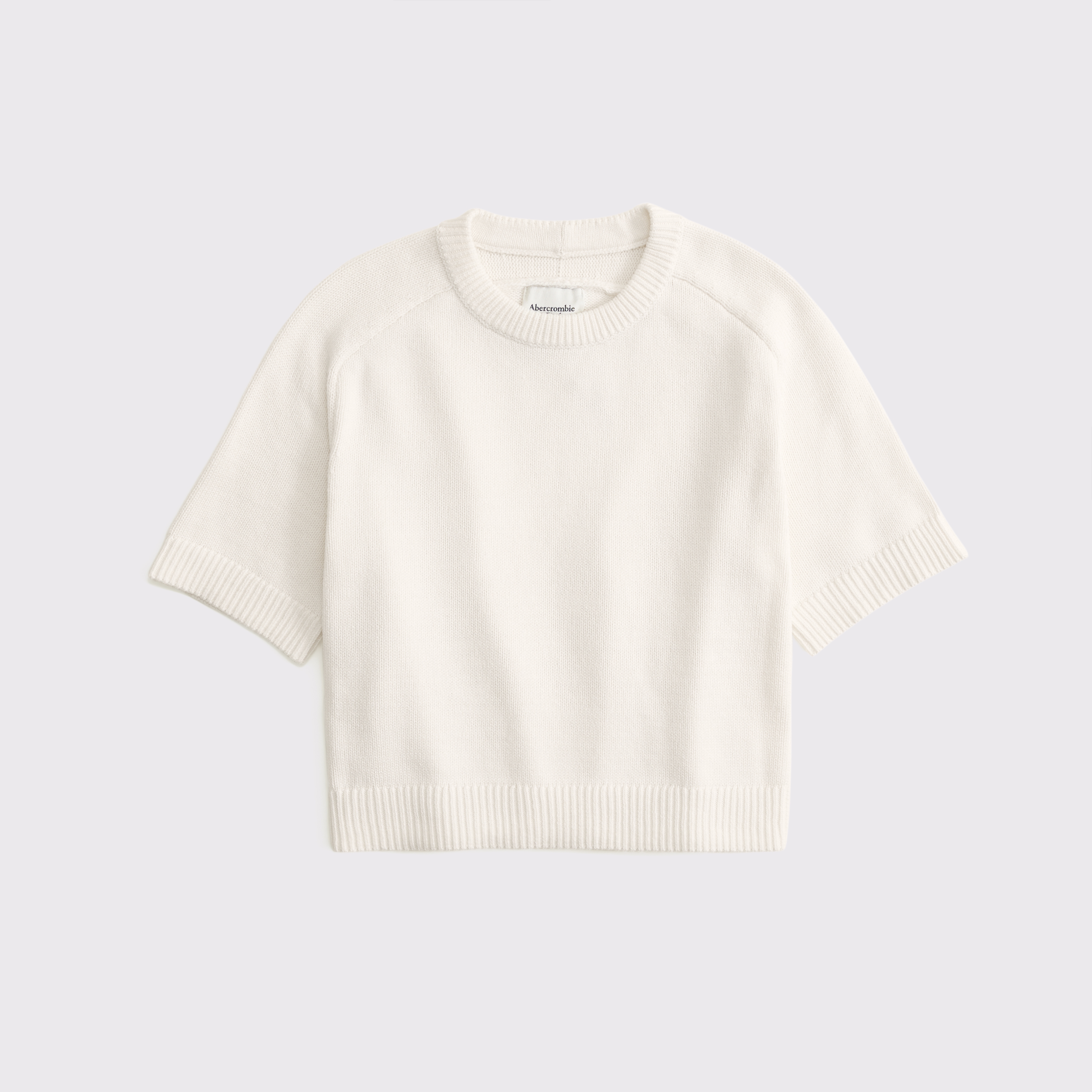Abercrombie & Fitch The A&f Madeline Crew Sweater Tee In White