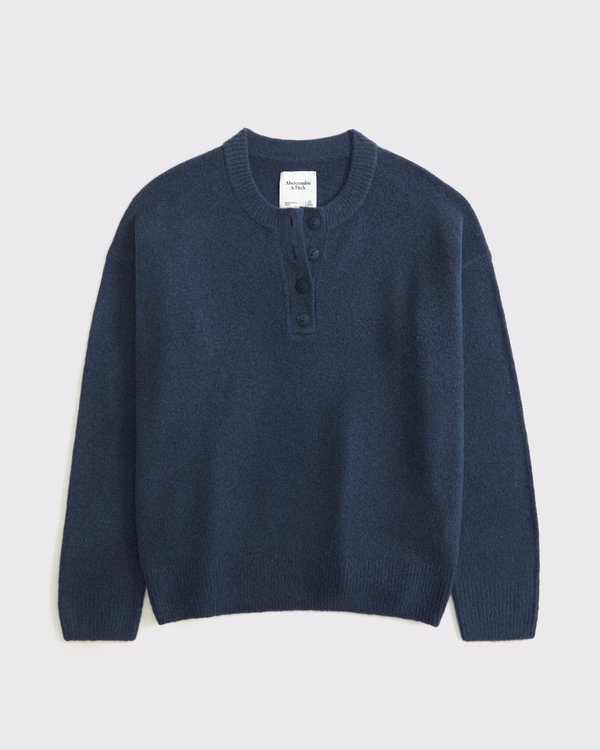 Henley Sweater, Sapphire view 1
