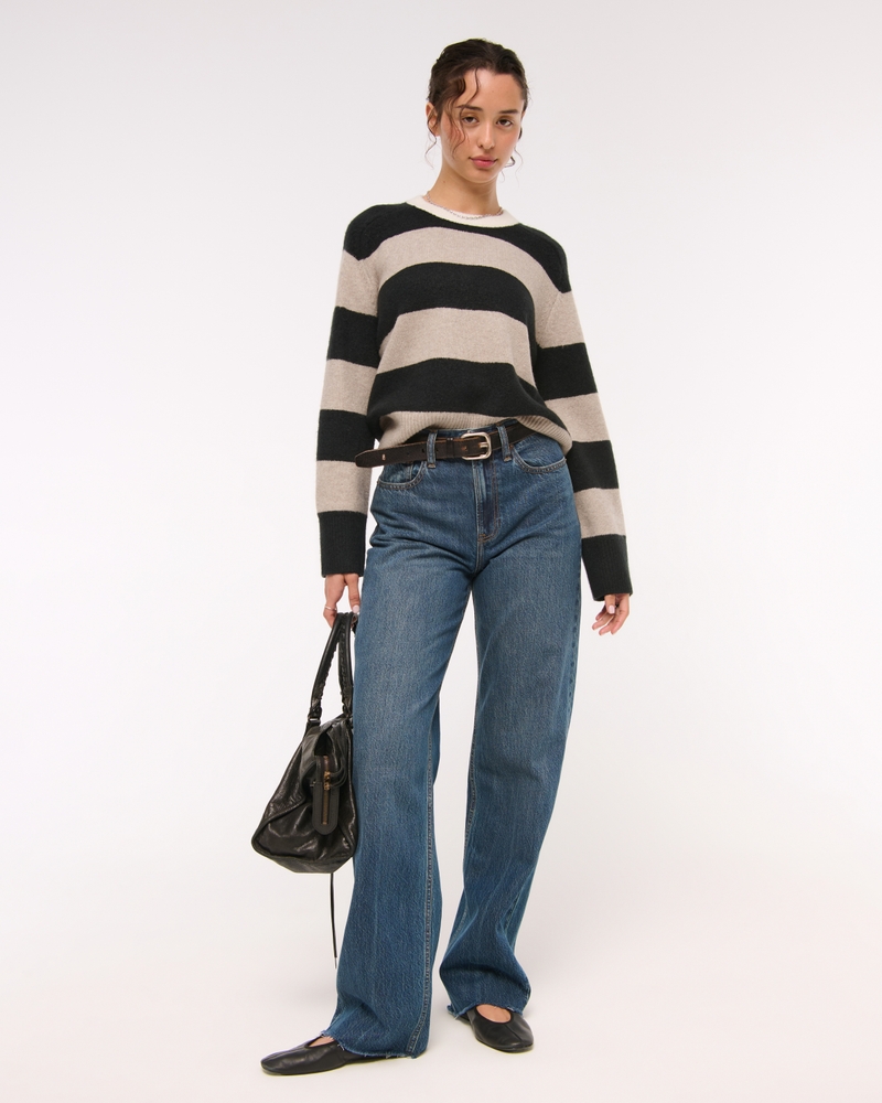 The A&F Madeline Striped Crew Sweater