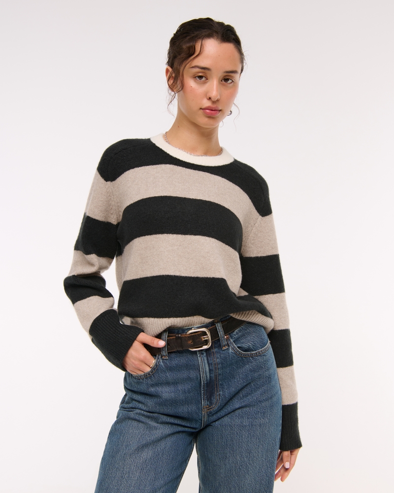 The A&F Madeline Striped Crew Sweater