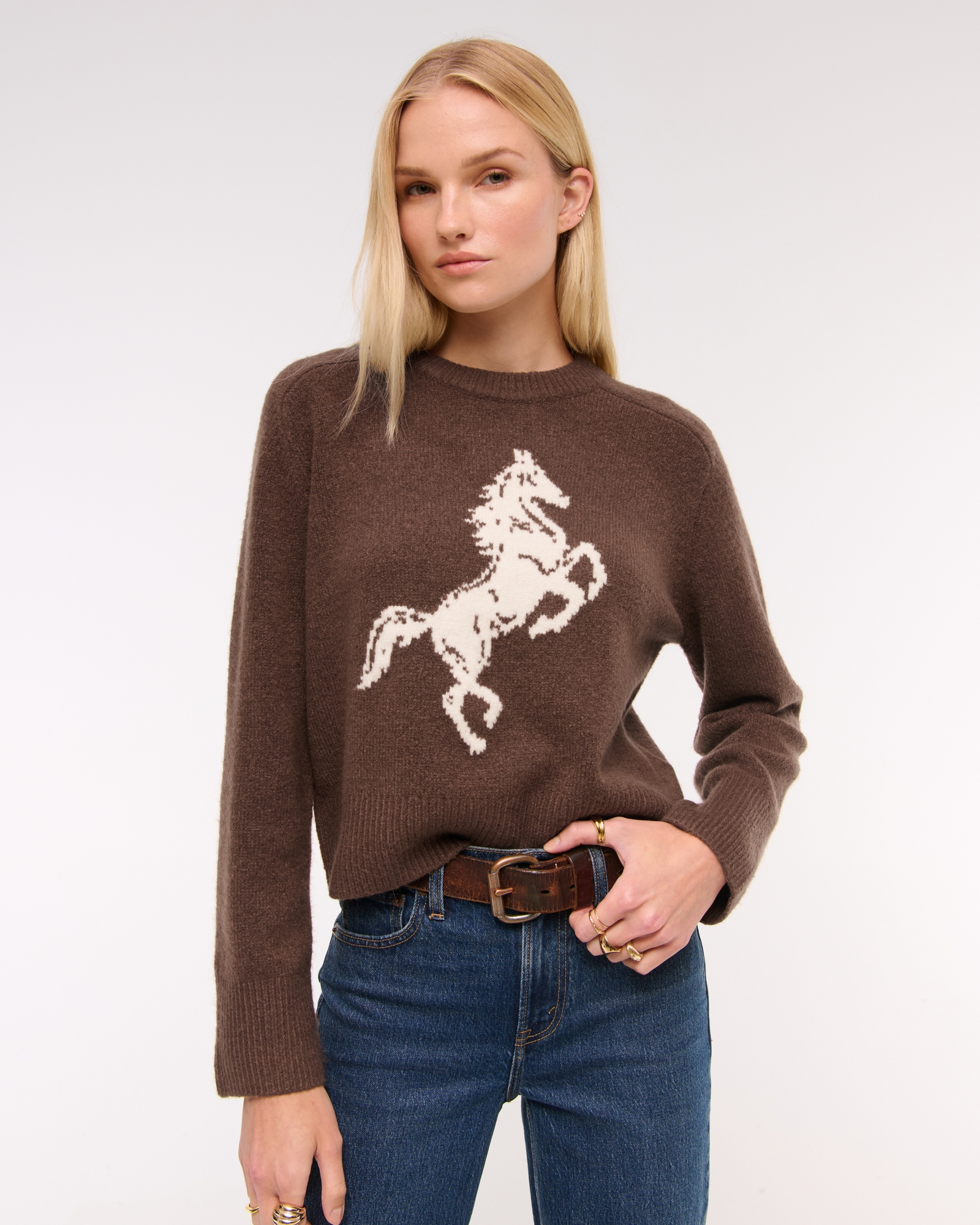 The A&F Madeline Textural Crew Sweater