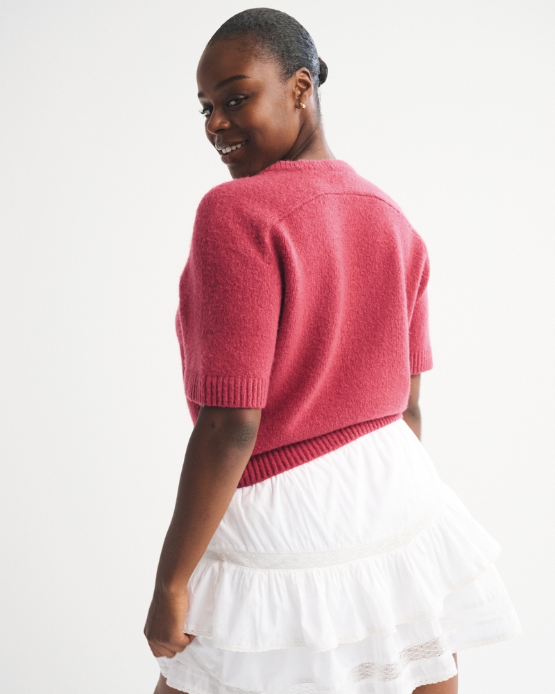 The A&F Madeline Textural Crew Sweater Tee