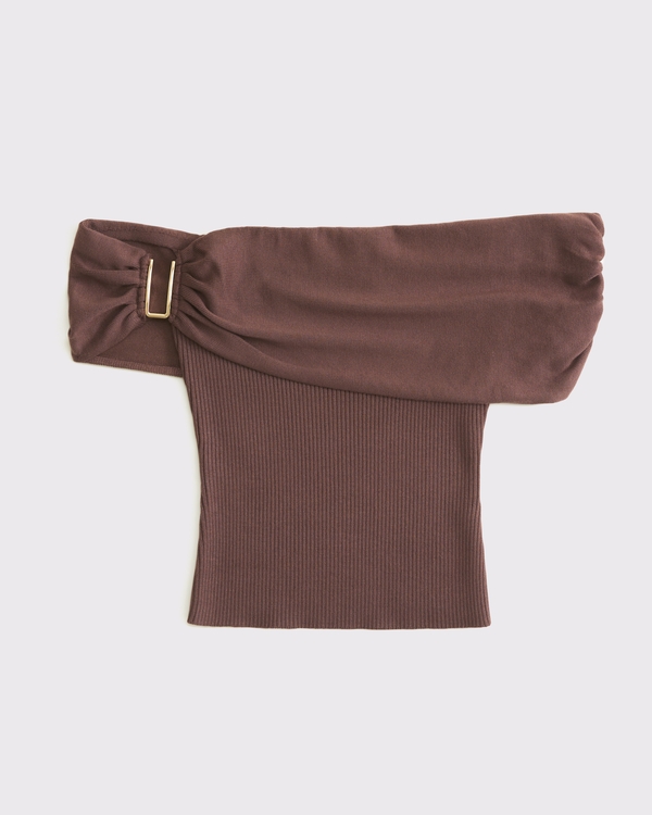 Women's Hardware Off-The-Shoulder Sweater Top | Women's Clearance