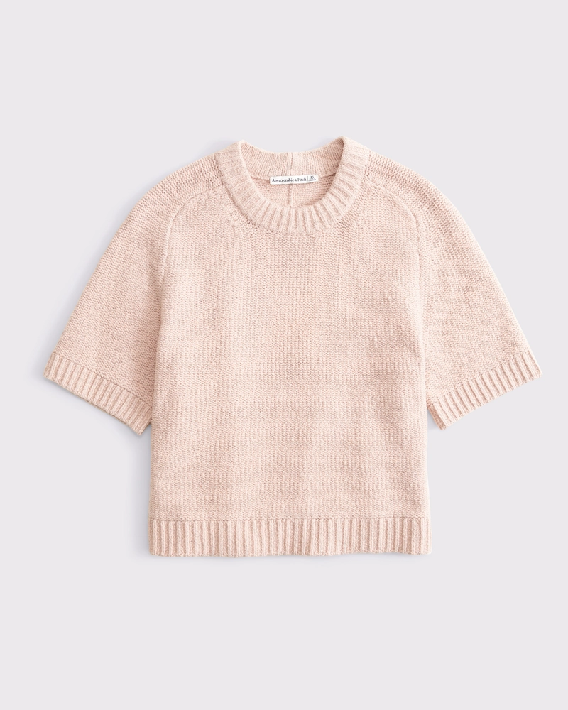 The A&F Madeline Textural Crew Sweater Tee