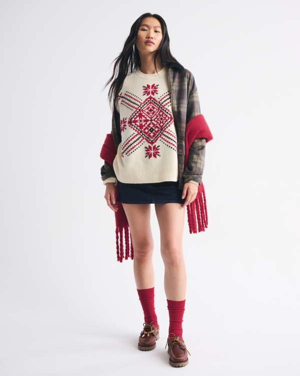 Dad Fairisle Crew Sweater